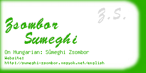 zsombor sumeghi business card